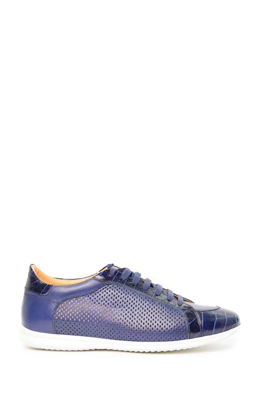 фото Синие комбинированные кроссовки Pellettieri di parma