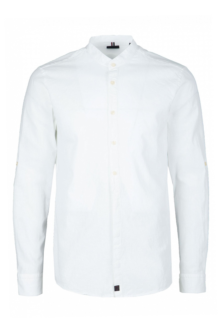 фото Белая рубашка с воротником-стойкой strellson
