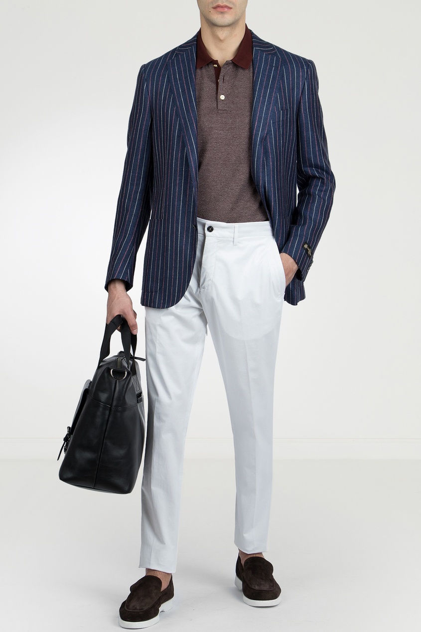 фото Базовые брюки белого цвета Harmont&blane