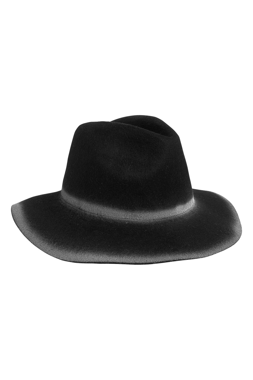 фото Черная шляпа с белыми краями bonpoint