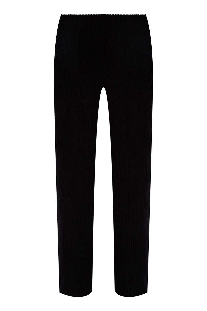 фото Черные брюки с отделкой в рубчик Balenciaga