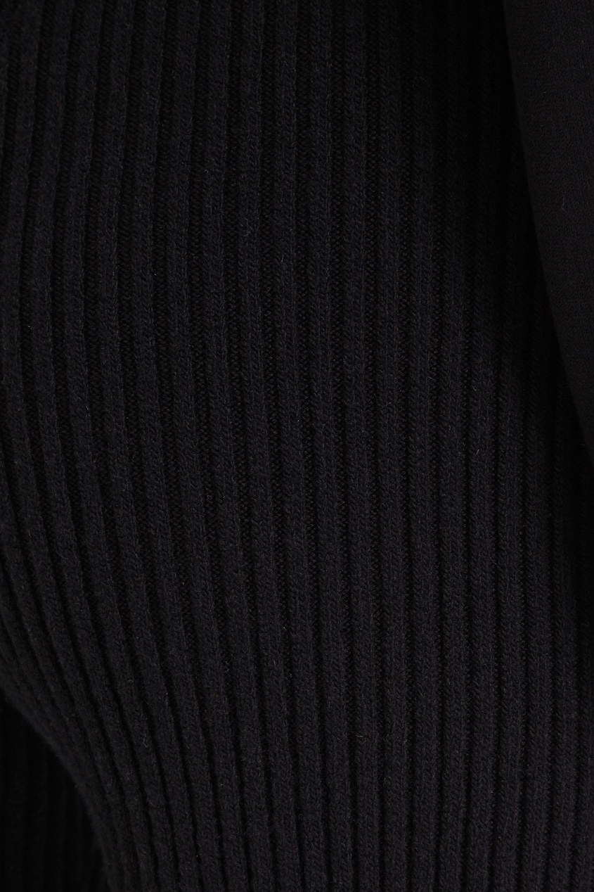 фото Черные брюки с отделкой в рубчик balenciaga