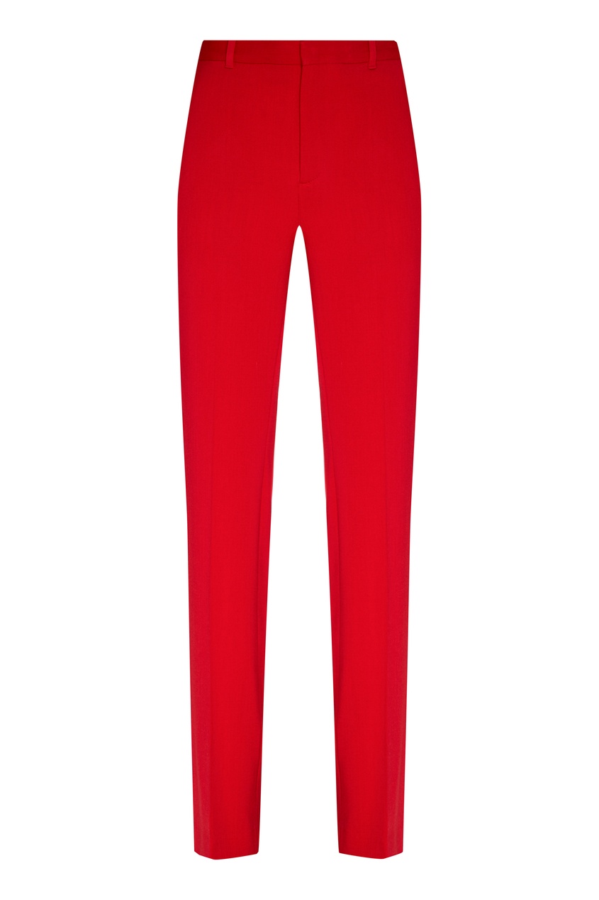 фото Классические красные брюки со стрелками balenciaga
