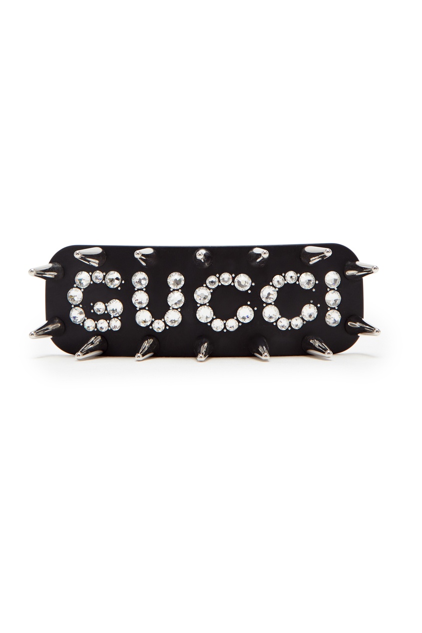 фото Черная заколка с шипами Gucci