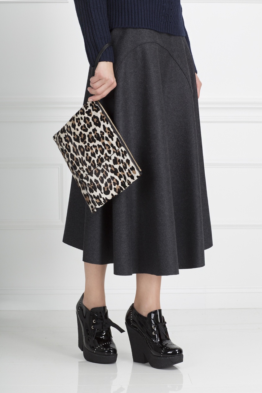 

Клатч из меха пони, Коричневый, Клатч из меха пони