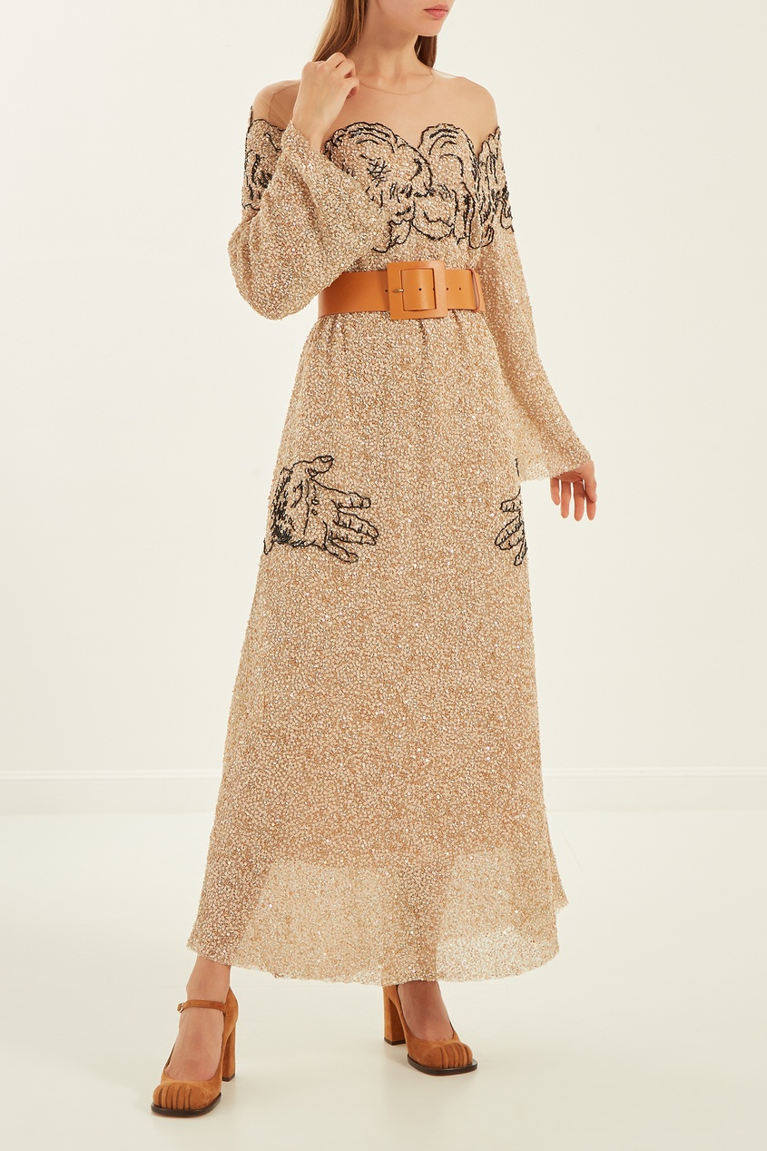 фото Платье с пайетками и вышивкой alena akhmadullina
