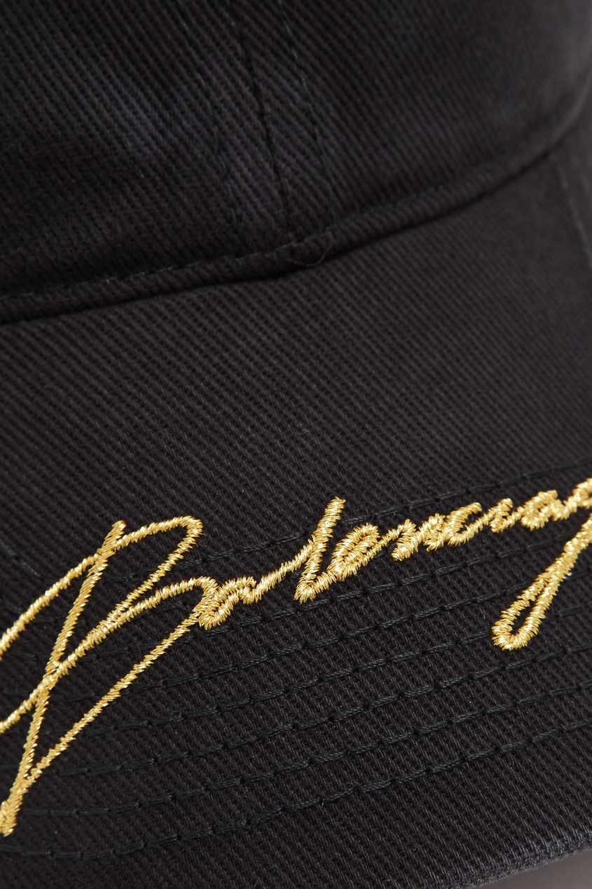 фото Черная бейсболка с логотипом Balenciaga
