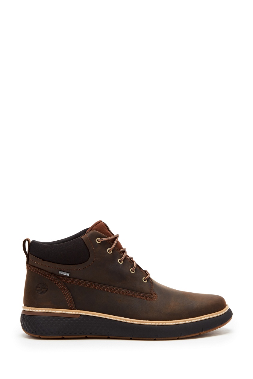 фото Темно-коричневые ботинки из прочного нубука timberland