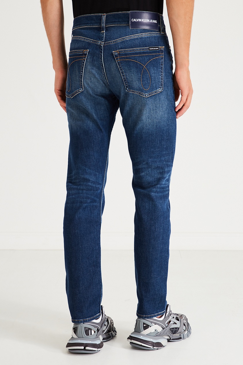 фото Синие джинсы со средней посадкой Calvin klein