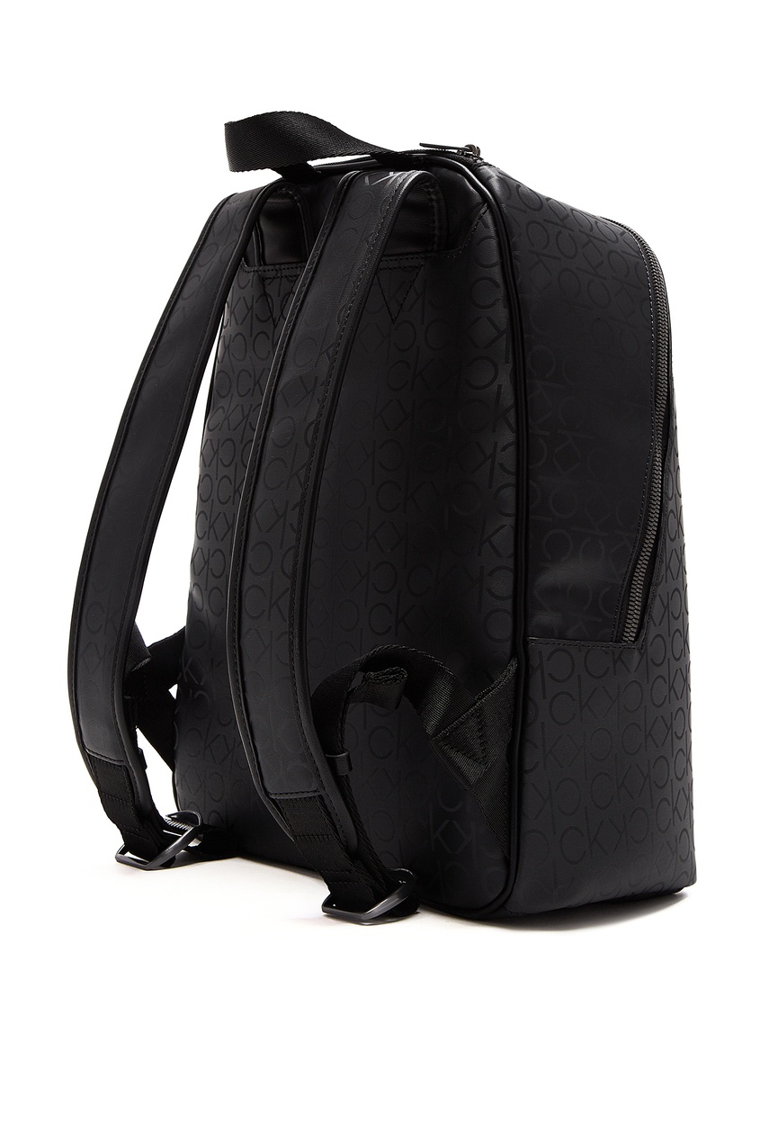 фото Черный рюкзак с отделением для планшета и ноутбука calvin klein
