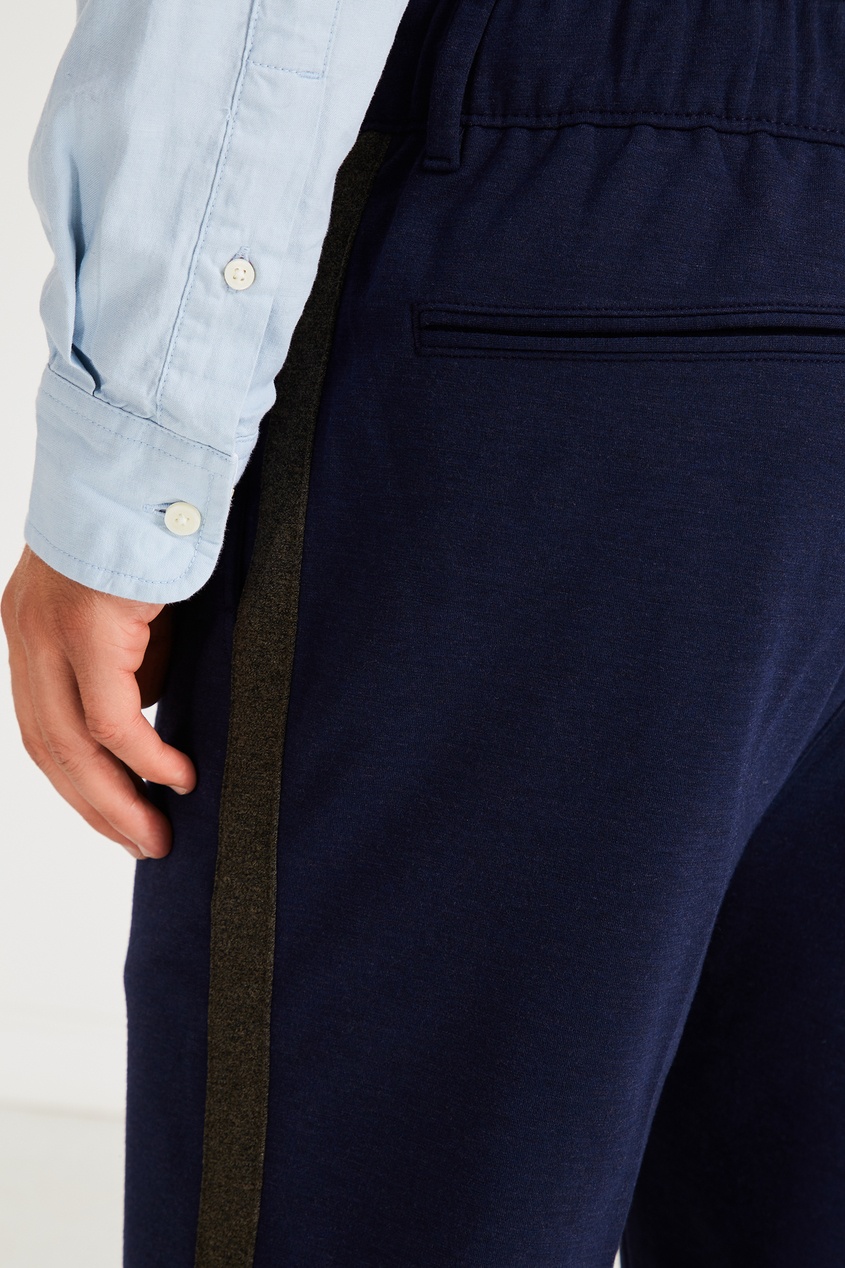 фото Темно-синие брюки с поясом на кулиске calvin klein
